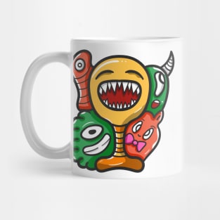 Monster Character Doodle Art Mug
